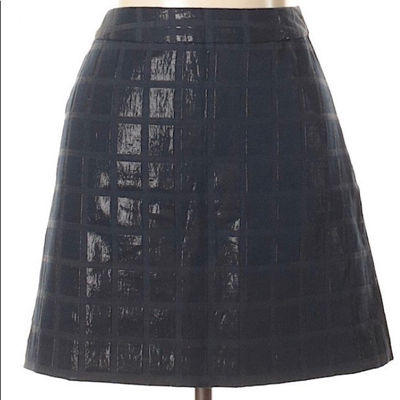 GAP Dresses & Skirts - Gap Navy Blue shiny squares cute skirt sz 10